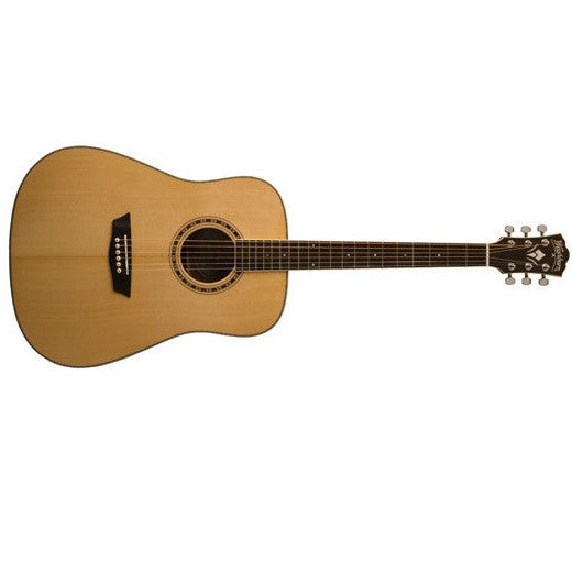 washburn acoustic guitars washburn wd10 dreadnought acoustic guitar - natural
