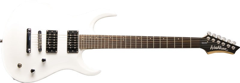 washburn electric guitars washburn xmstd2pwh electric guitar, xm series - pearl white