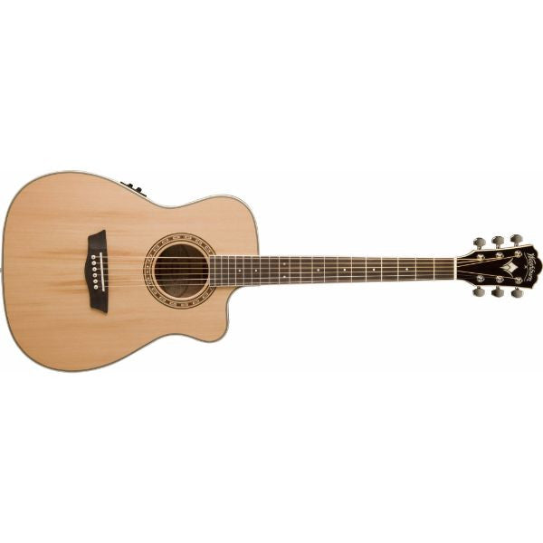 washburn electro acoustic guitars washburn wf11sce folk cutaway acoustic-electric guitar