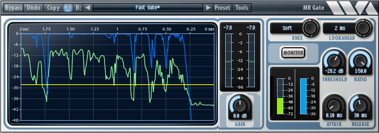 WAVE ARTS Virtual Processors Wave Arts MR Gate 6 Noise Gate