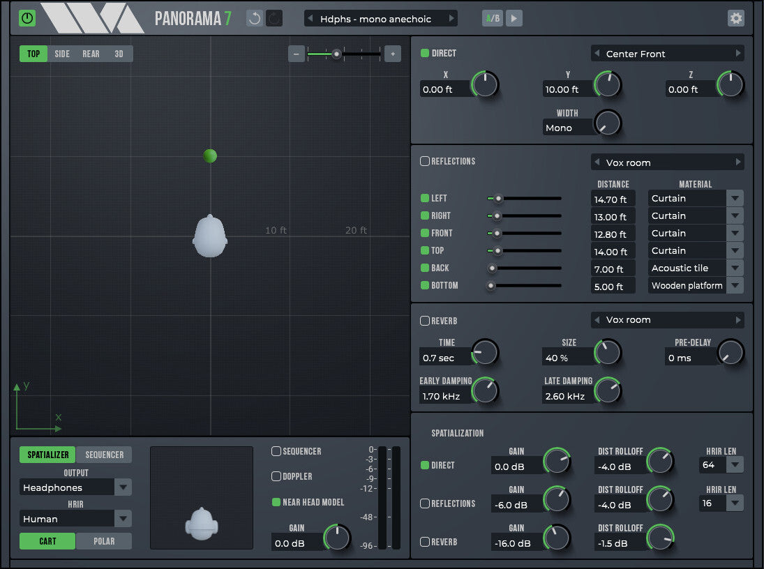 WAVE ARTS Virtual Processors Wave Arts Panorama 7 Stereo Imaging