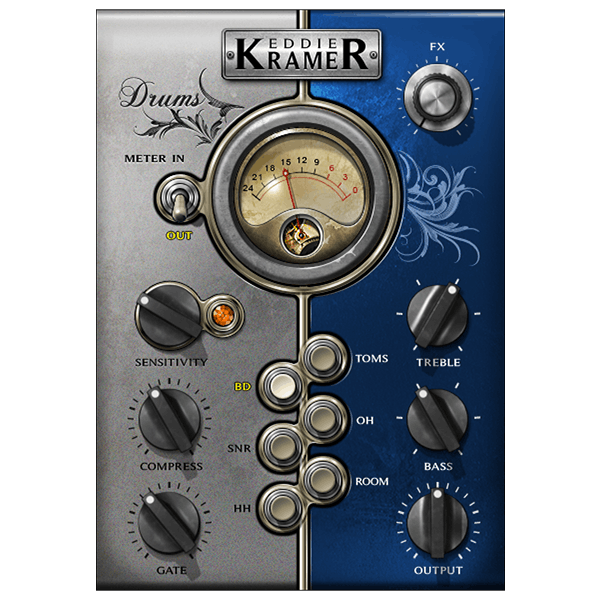 WAVES Virtual Instruments Waves Eddie Kramer Drum Channel: Drum Channel Plugin
