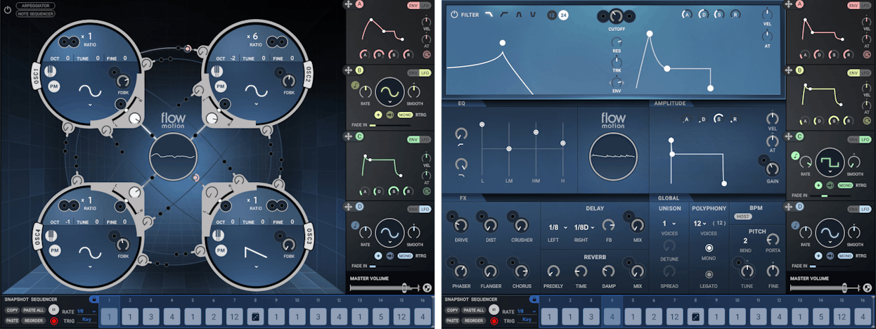WAVES Virtual Instruments Waves Flow Motion FM Synth: FM Synthesizer