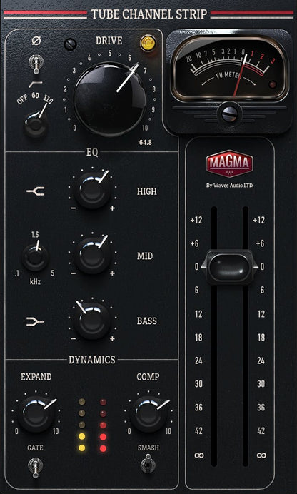 WAVES Virtual Instruments Waves Magma Tube Channel Strip: Channel Strip Plugin