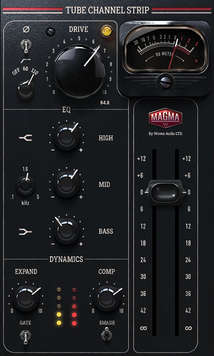 WAVES Virtual Instruments Waves Magma Tube Channel Strip: Channel Strip Plugin