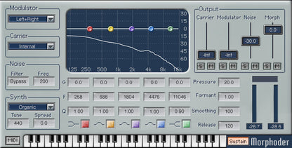 WAVES Virtual Instruments Waves Morphoder: Morphing Synthesizer