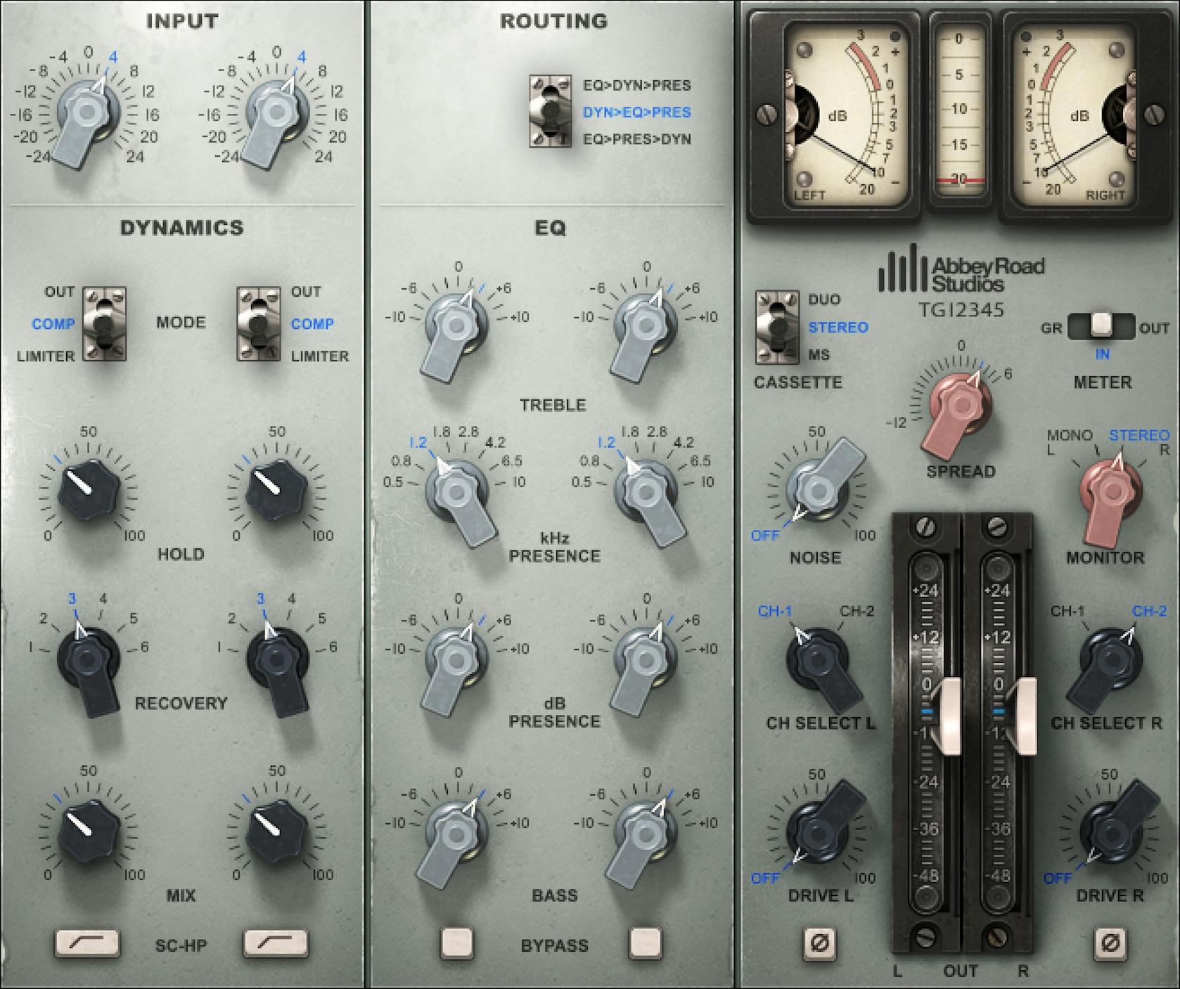 WAVES Virtual Processors Waves Abbey Road EMI TG12345 Channel: Channel Strip Plugin
