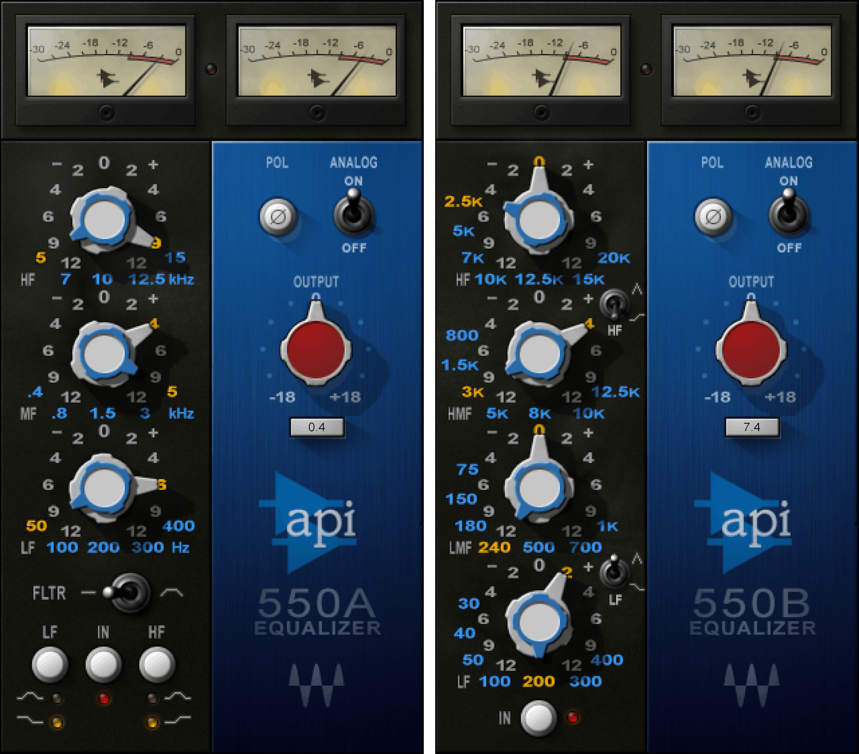 WAVES Virtual Processors Waves API 550: Equalizer Plugin
