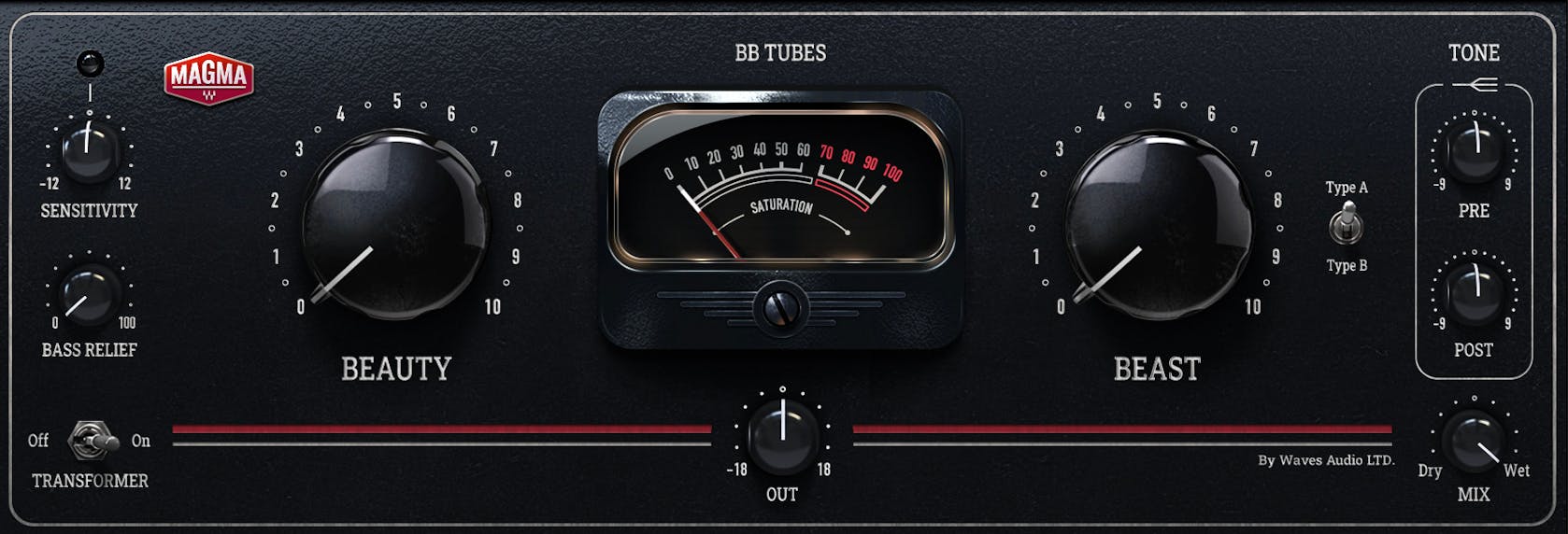 WAVES Virtual Processors Waves BB Tubes: Tube Distortion Plugin