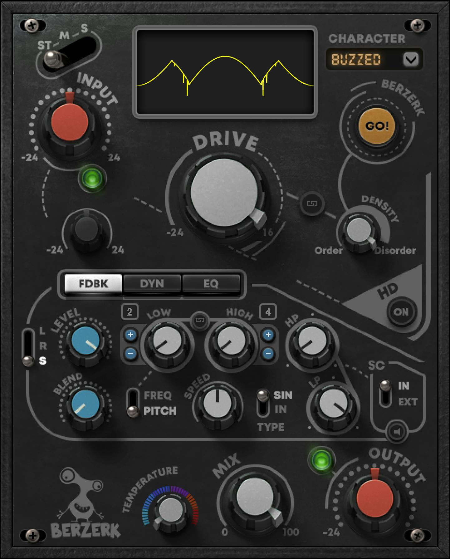 WAVES Virtual Processors Waves Berzerk Distortion: Distortion Plugin