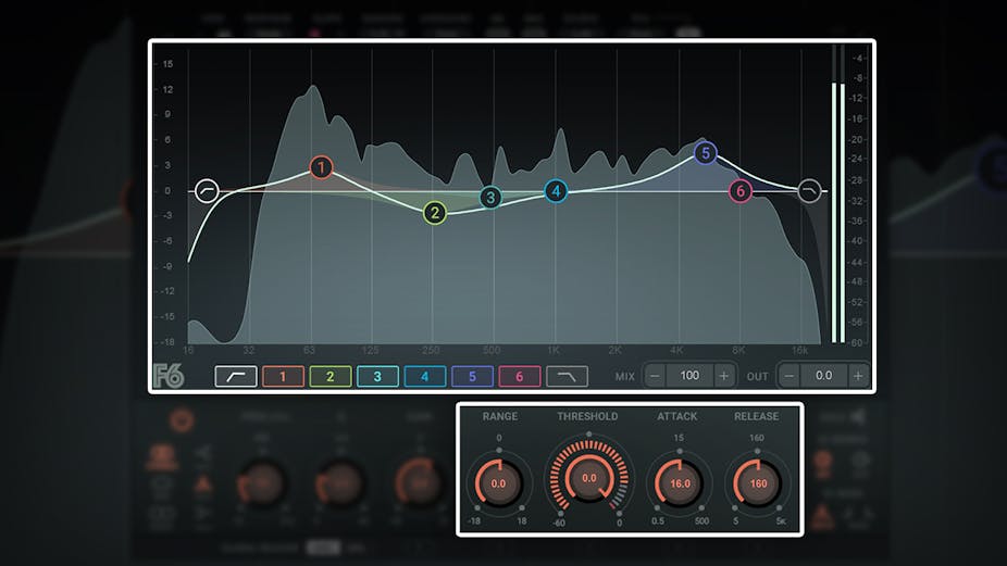 WAVES Virtual Processors Waves F6 Floating-Band Dynamic EQ: Equalizer Plugin