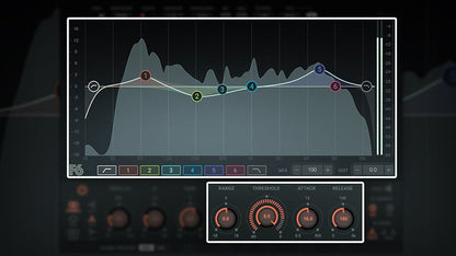 WAVES Virtual Processors Waves F6 Floating-Band Dynamic EQ: Equalizer Plugin