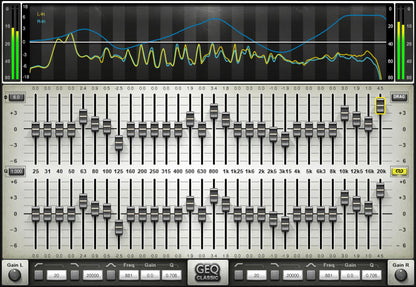 WAVES Virtual Processors Waves GEQ Graphic Equalizer: Graphic Equalizer Plugin
