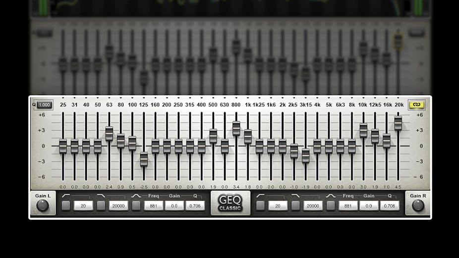 WAVES Virtual Processors Waves GEQ Graphic Equalizer: Graphic Equalizer Plugin