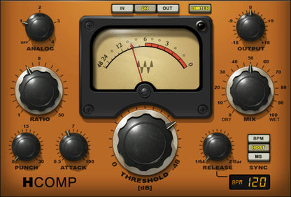 WAVES Virtual Processors Waves H-Comp Hybrid Compressor: Hybrid Compressor Plugin