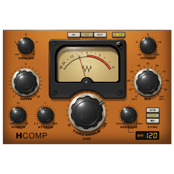 WAVES Virtual Processors Waves H-Comp Hybrid Compressor: Hybrid Compressor Plugin