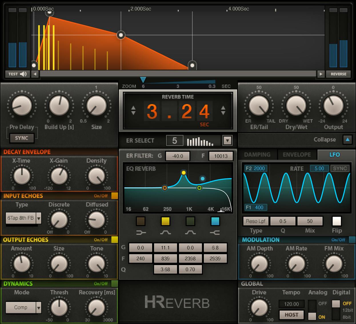 WAVES Virtual Processors Waves H-Reverb Hybrid Reverb: Hybrid Reverb Plugin
