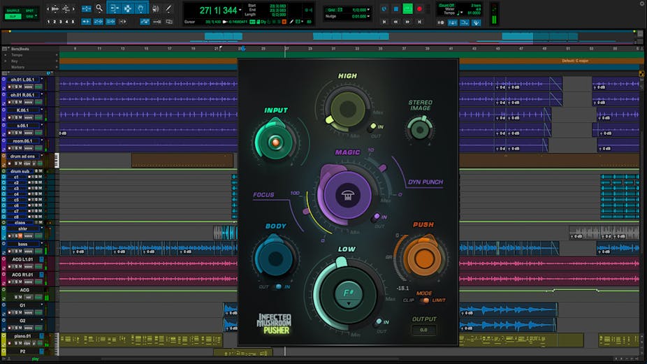 WAVES Virtual Processors Waves Infected Mushroom Pusher: Distortion Plugin