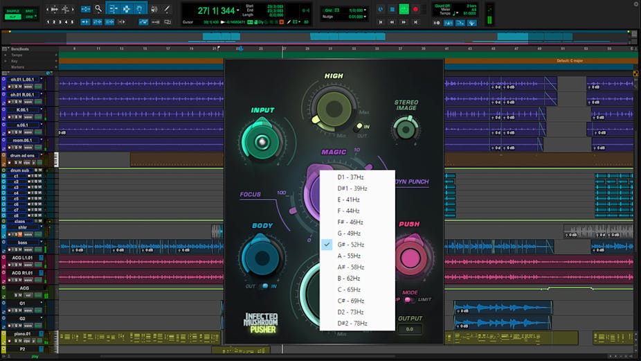 WAVES Virtual Processors Waves Infected Mushroom Pusher: Distortion Plugin