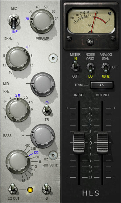 WAVES Virtual Processors Waves Kramer HLS Channel: Channel Strip Plugin