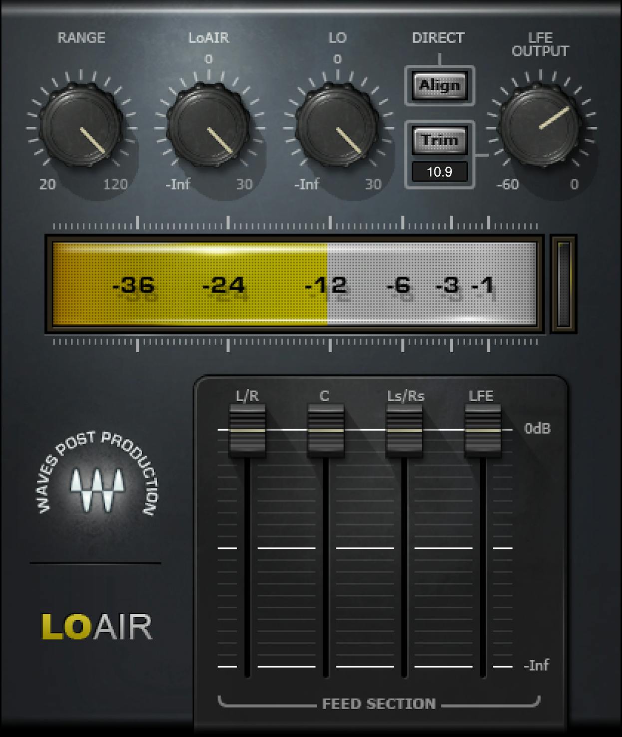 WAVES Virtual Processors Waves LoAir: Low Frequency Enhancer Plugin