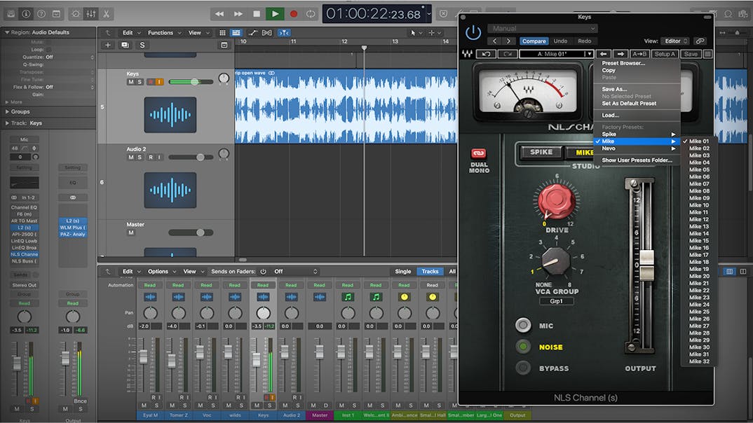 WAVES Virtual Processors Waves NLS Non-Linear Summer: Saturation Plugin