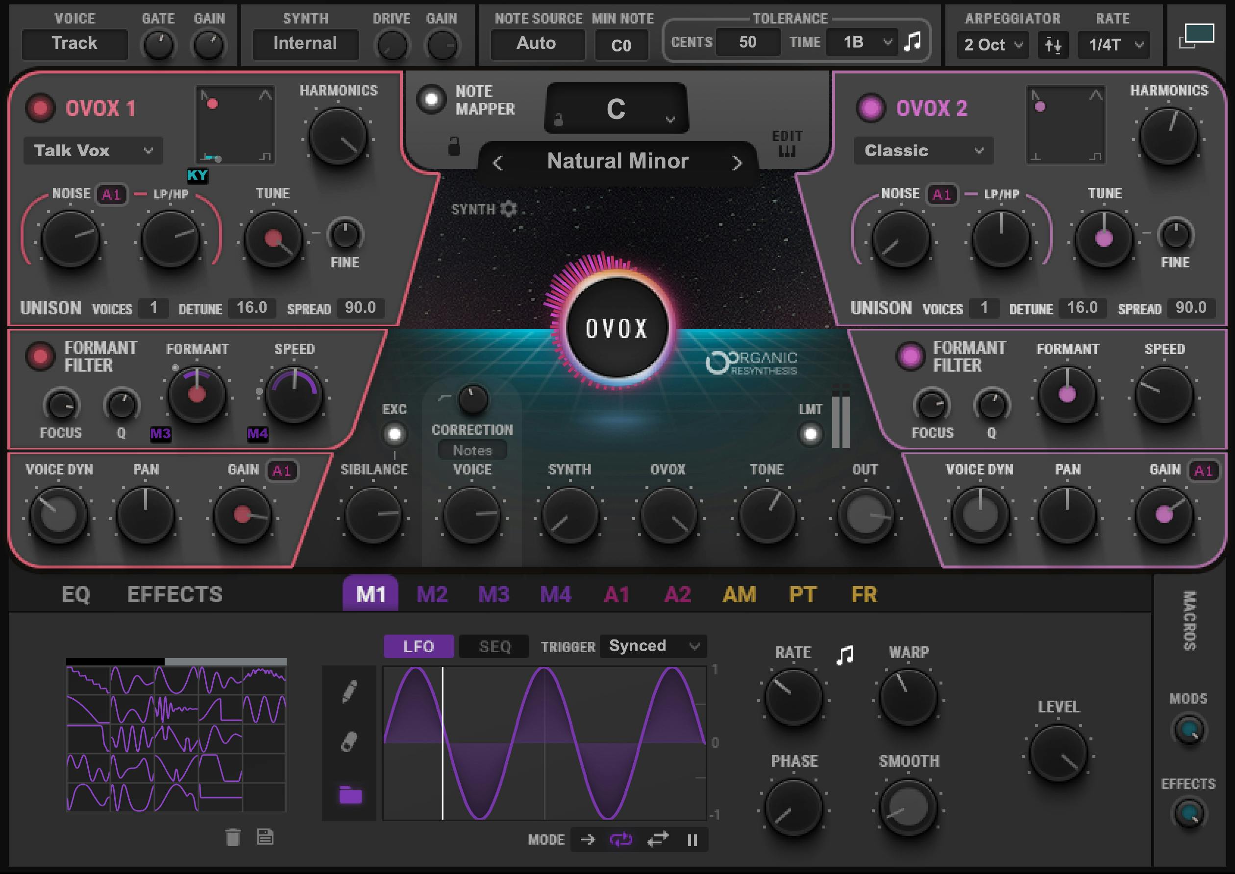 WAVES Virtual Processors Waves OVox Vocal ReSynthesis Plugin