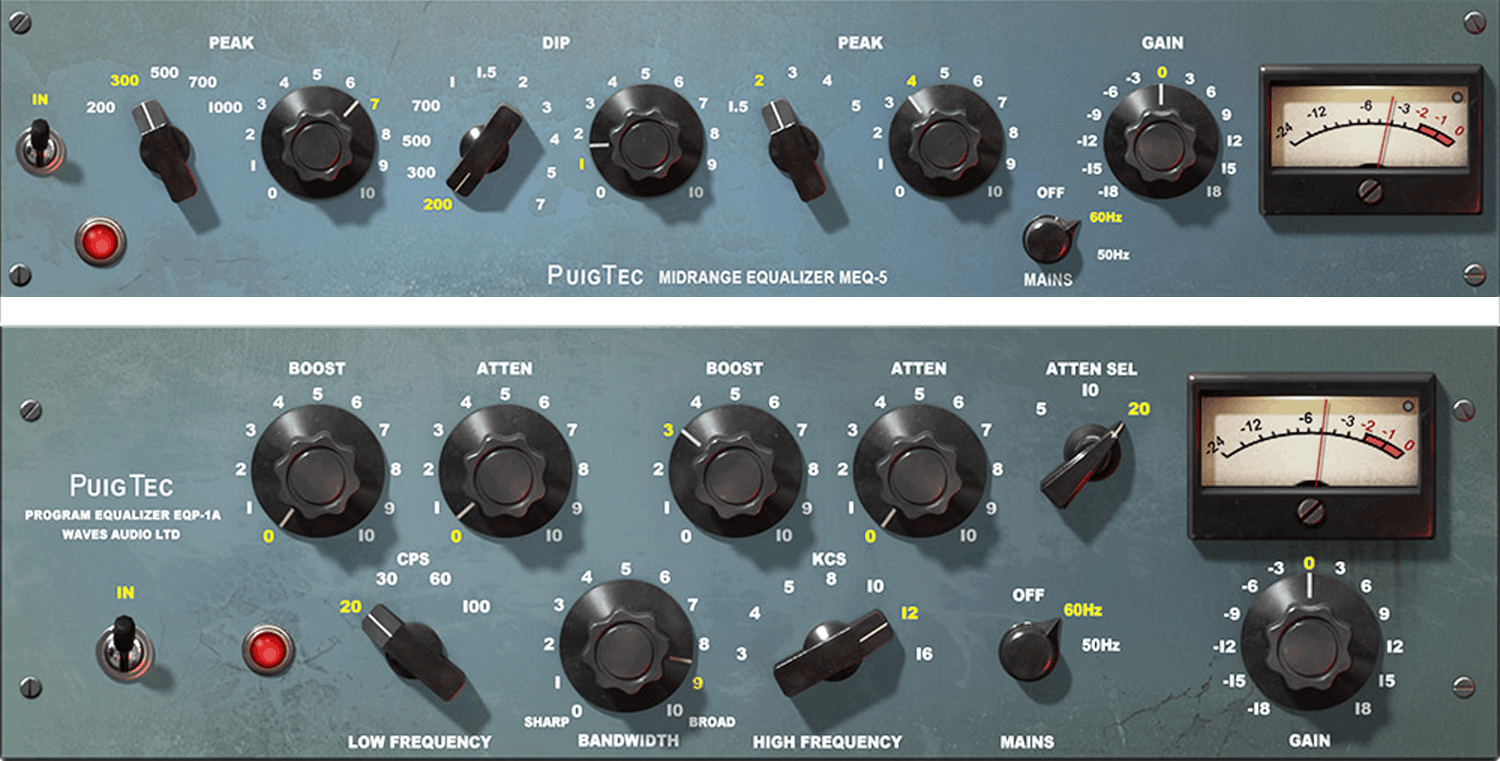 WAVES Virtual Processors Waves PuigTec EQs: Equalizer Plugin
