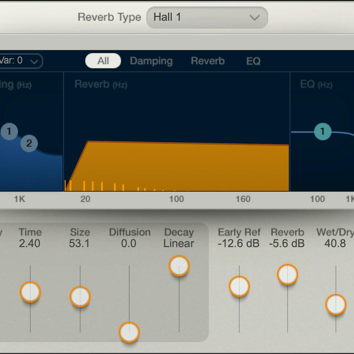 WAVES Virtual Processors Waves Renaissance Reverb: Reverb Plugin