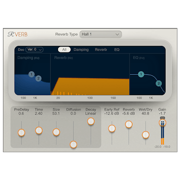 WAVES Virtual Processors Waves Renaissance Reverb: Reverb Plugin