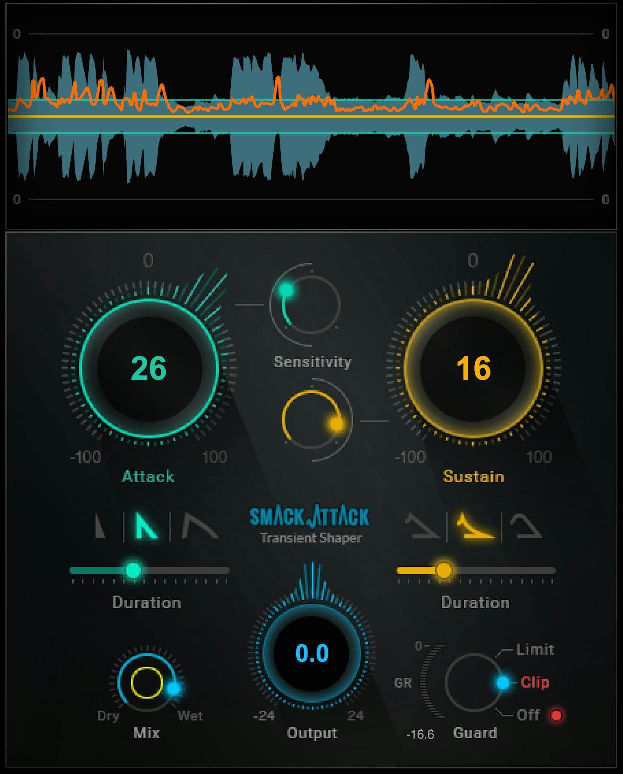 WAVES Virtual Processors Waves Smack Attack: Transient Shaper Plugin