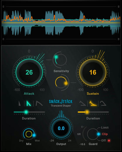 WAVES Virtual Processors Waves Smack Attack: Transient Shaper Plugin