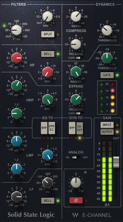 WAVES Virtual Processors Waves SSL E-Channel: Channel Strip Plugin