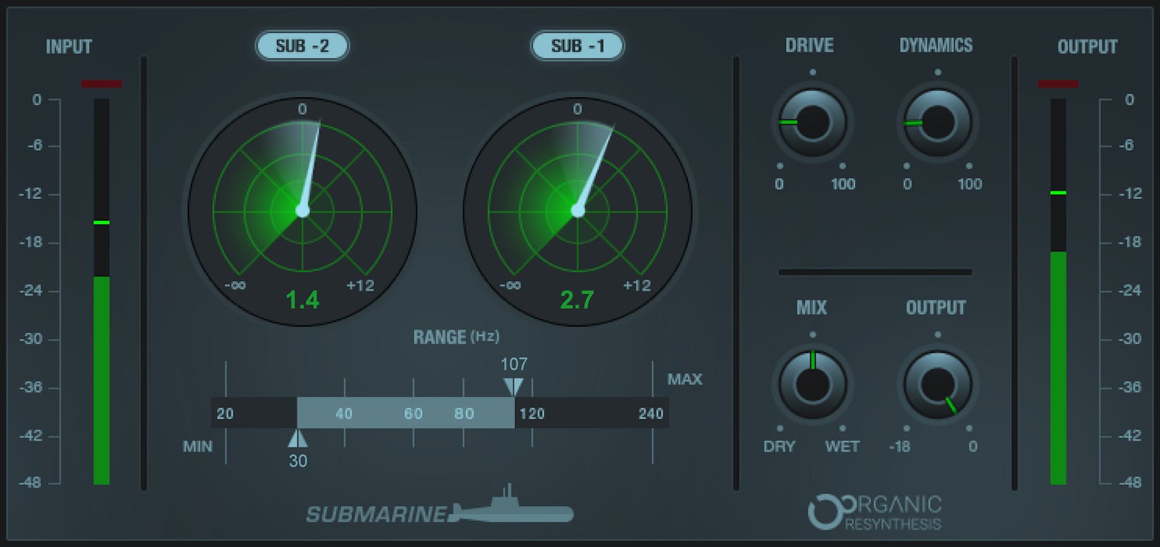 WAVES Virtual Processors Waves Submarine: Bass Plugin