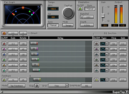 WAVES Virtual Processors Waves SuperTap: Tap Delay Plugin