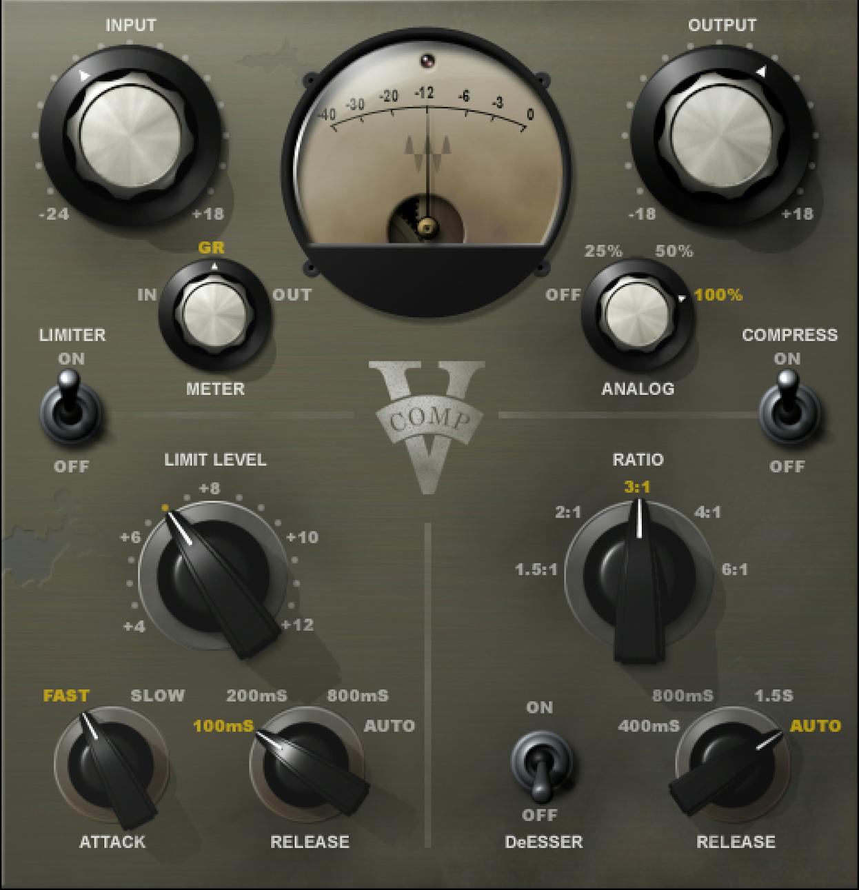 WAVES Virtual Processors Waves V-Comp: Compressor Plugin