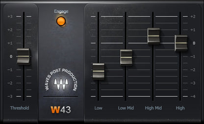 WAVES Virtual Processors Waves W43 Noise Reduction Plugin: Noise Reduction Plugin