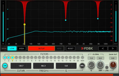 WAVES Virtual Processors Waves X-FDBK: Feedback Reducer Plugin