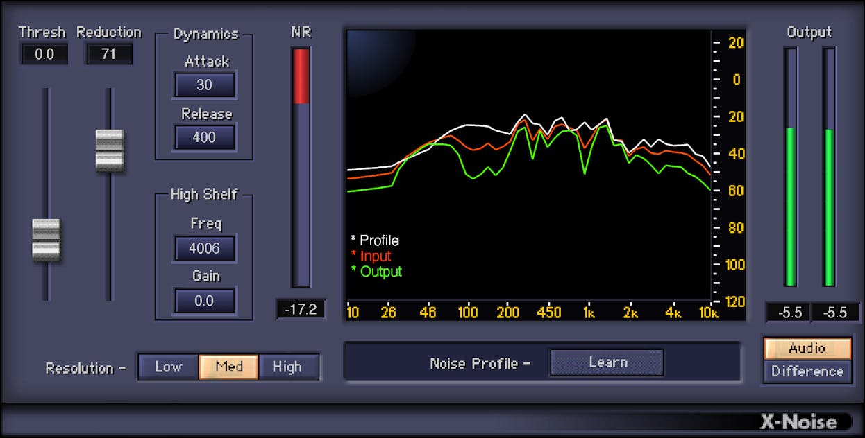 WAVES Virtual Processors Waves X-Noise: Noise Reduction Plugin
