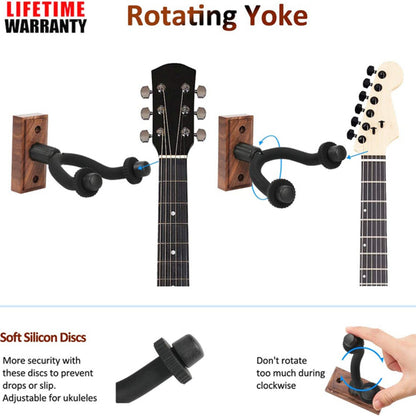 Wingo Guitar Hangers and Holders Black Wingo WH-08 Guitar Hanger