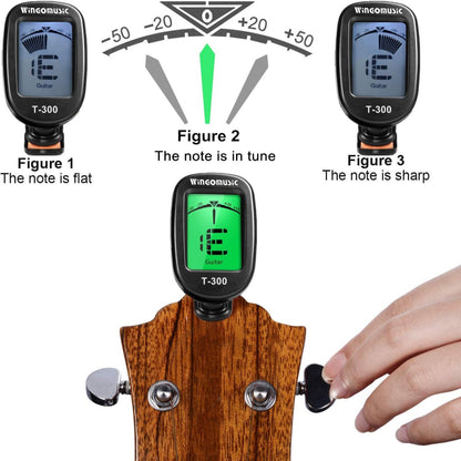 Wingo Tuners Black Wingo T-300 Guitar Tuner