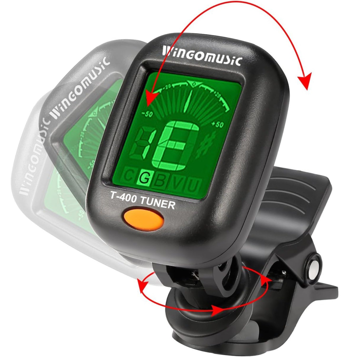 Wingo Tuners Black Wingo T-400 Guitar Tuner