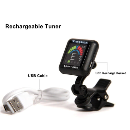 Wingo Tuners Black Wingo T-800 Guitar Tuner