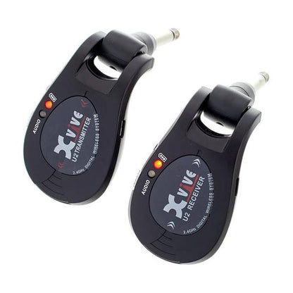 xvive wireless systems xvive u2 2.4g ghz rechargeable wireless guitar system - black