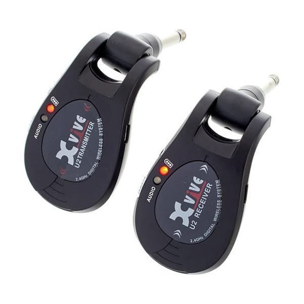 XVive Wireless Systems XVive U2 2.4G GHz Rechargeable Wireless Guitar System - Black