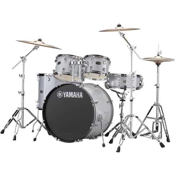 yamaha acoustic drum kits silver yamaha rydeen rdp2f5 acoustic drum set   #color_silver