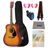 Yamaha Acoustic Guitar Bundles Tobacco Brown Sunburst Yamaha F310 Acoustic Guitar with Gigbag, Tuner, Picks, Strap and Polishing Cloth & Ebook