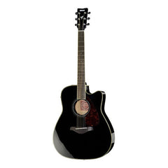 Yamaha Acoustic Guitars Black Yamaha FGX 720SC Cutaway Electro Acoustic Guitar