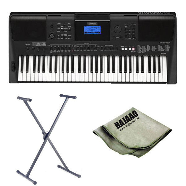 yamaha arranger keyboards yamaha psr-e453 61-key portable arranger keyboard with stand and polishing cloth