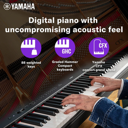 Yamaha Digital Pianos Yamaha P-225 88-Key Weighted Action Portable Digital Piano with Adaptor